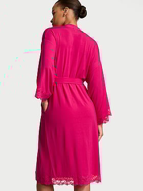 SoSoft™ Modal Lace-Trim Robe