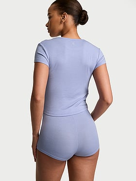 SoSoft™ Modal Ribbed Tee & Shortie Set