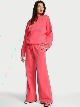 Iconic Fleece Wide-Leg Sweatpant