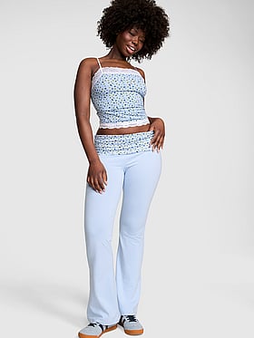 Mercer Cotton Foldover Flare Pant