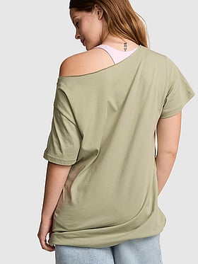 Campus Cotton™ Off-The-Shoulder Tee