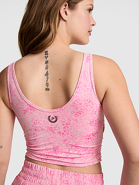 PINK Relay™ Ruched Wrap Bra Tank