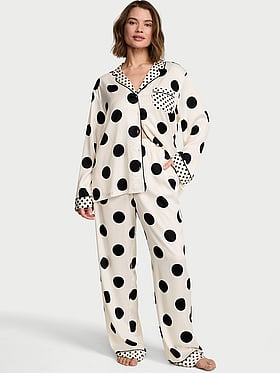 Signature Satin Long Pajama Set