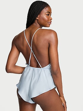 Satin Flutter Romper