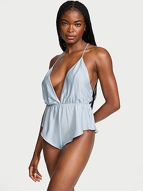 Satin Flutter Romper