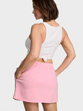 Off-Duty Terry Mini Skirt
