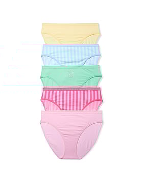 5-Pack Stretch Cotton High-Leg Brief Panties