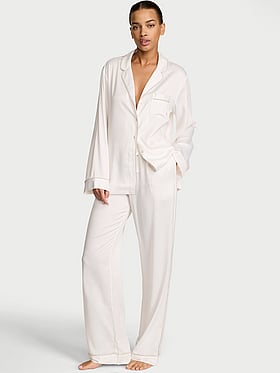 Signature Satin Shine Long Pajama Set