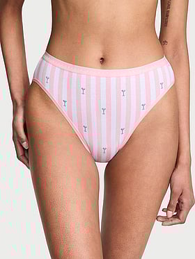 Stretch Cotton High-Leg Brief Panty