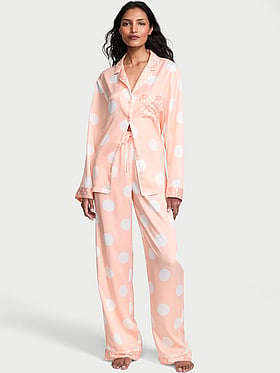 Signature Satin Long Pajama Set