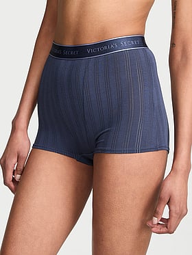 SoSoft™ Modal Ultra-Fine Logo High-Waist Boyshort Panty
