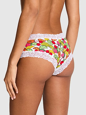 PINK Wink™ Lace-Trim Cheeky Panty