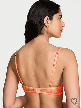 Tease Unlined Sexy Strappy Lace Demi Bra