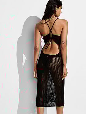 Beachwear Crochet Keyhole Dress