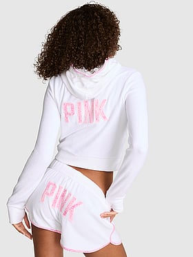 Terry Full-Zip Cover-Up Hoodie