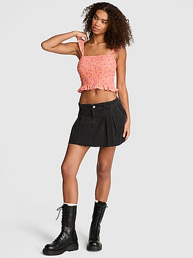 Flirty Fit Smocked Tank Top