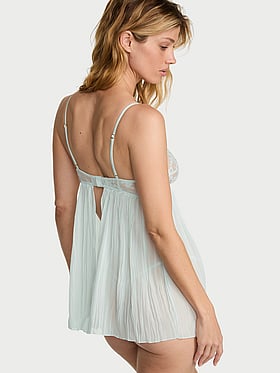 Dare to Dream Lace Pleated Babydoll Set