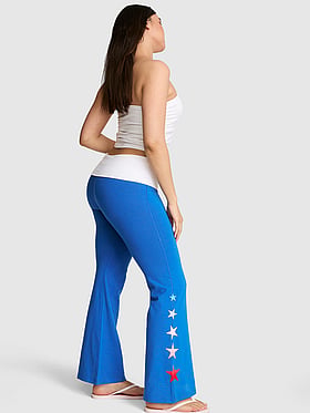 All-Day Cotton™ Foldover Flare Leggings