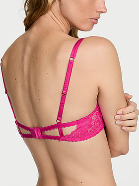 Tease Unlined Sexy Strappy Lace Demi Bra