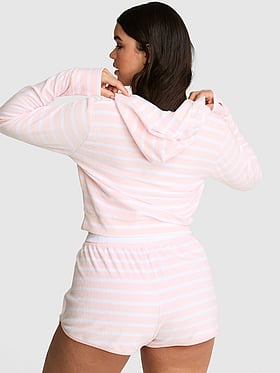 Terry Full-Zip Cover-Up Hoodie