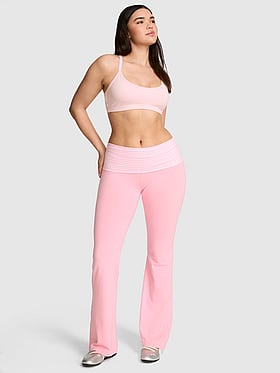 All-Day Cotton™ Foldover Flare Leggings