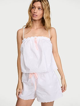Heritage Cotton Eyelet Short Pajama Set