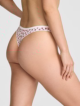 Seamless High-Leg Thong Panty