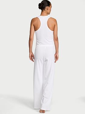 Cotton Shadow Stripe Tank & Pants Set
