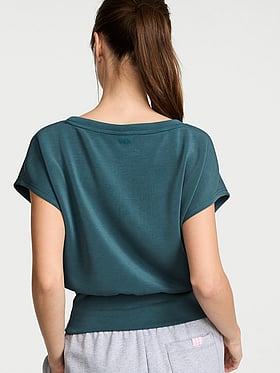 Featherweight Knit Short-Sleeve Top