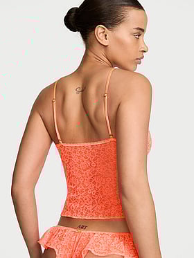 Tease Lace Cami & Flutter Short Set