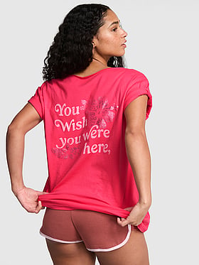 Campus Cotton™ Off-The-Shoulder Tee