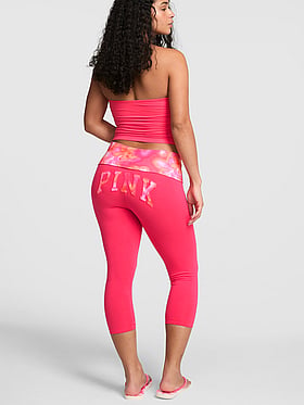 All-Day Cotton™ Foldover Capri Leggings