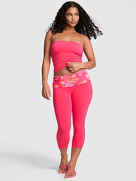 All-Day Cotton™ Foldover Capri Leggings