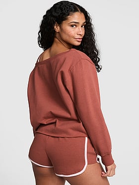 Campus Fleece™ Rib Off-The-Shoulder Sweatshirt