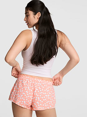 Pointelle Micro Pajama Shorts