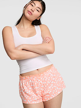 Pointelle Micro Pajama Shorts