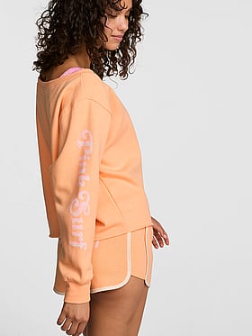 Campus Fleece™ Rib Off-The-Shoulder Sweatshirt