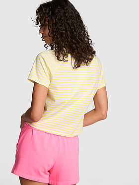 Cotton Raglan Sleep Tee