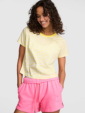 Cotton Raglan Sleep Tee