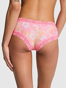 PINK Wink™ Lace-Trim Cheeky Panty