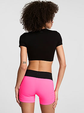 PINK Relay™ Ruched Bun Shorts