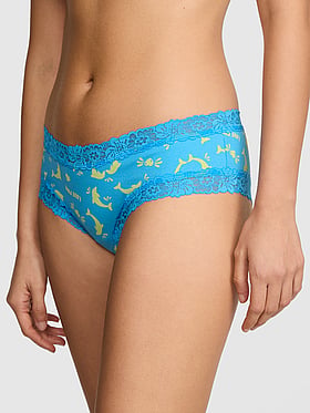 PINK Wink™ Lace-Trim Cheeky Panty