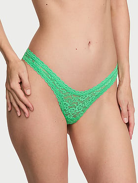 Lace Ultra-Mini Scoop Thong Panty