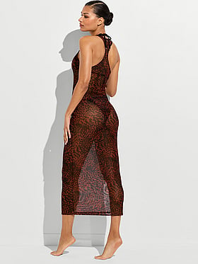 Beachwear Mesh Tank Maxi Dress