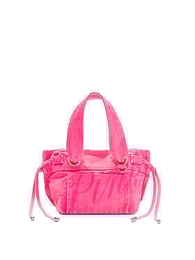 Canvas Flat-Bottom Mini Tote Bag