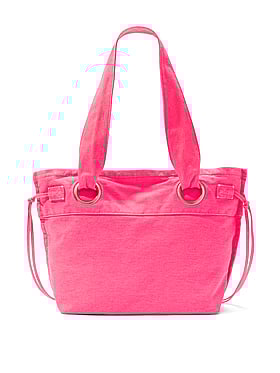 Canvas Flat-Bottom Tote Bag