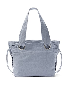 Canvas Flat-Bottom Tote Bag