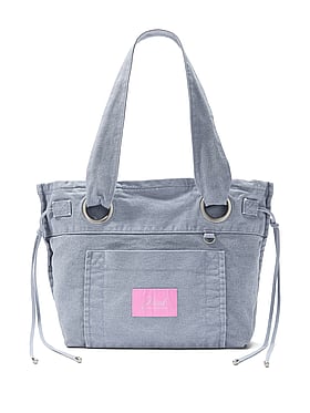 Canvas Flat-Bottom Tote Bag