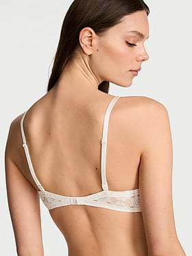 Sexy Tee Crochet Lace Lightly Lined Demi Bra