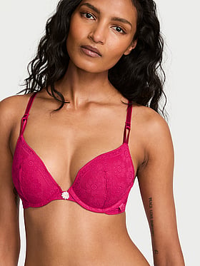 Sexy Tee Crochet Lace Push-Up Bra